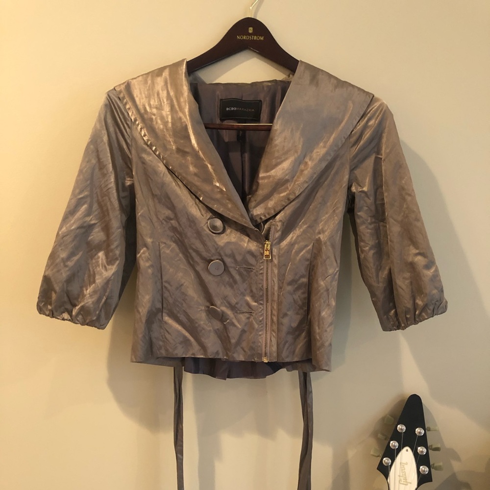 BCBG gold jacket